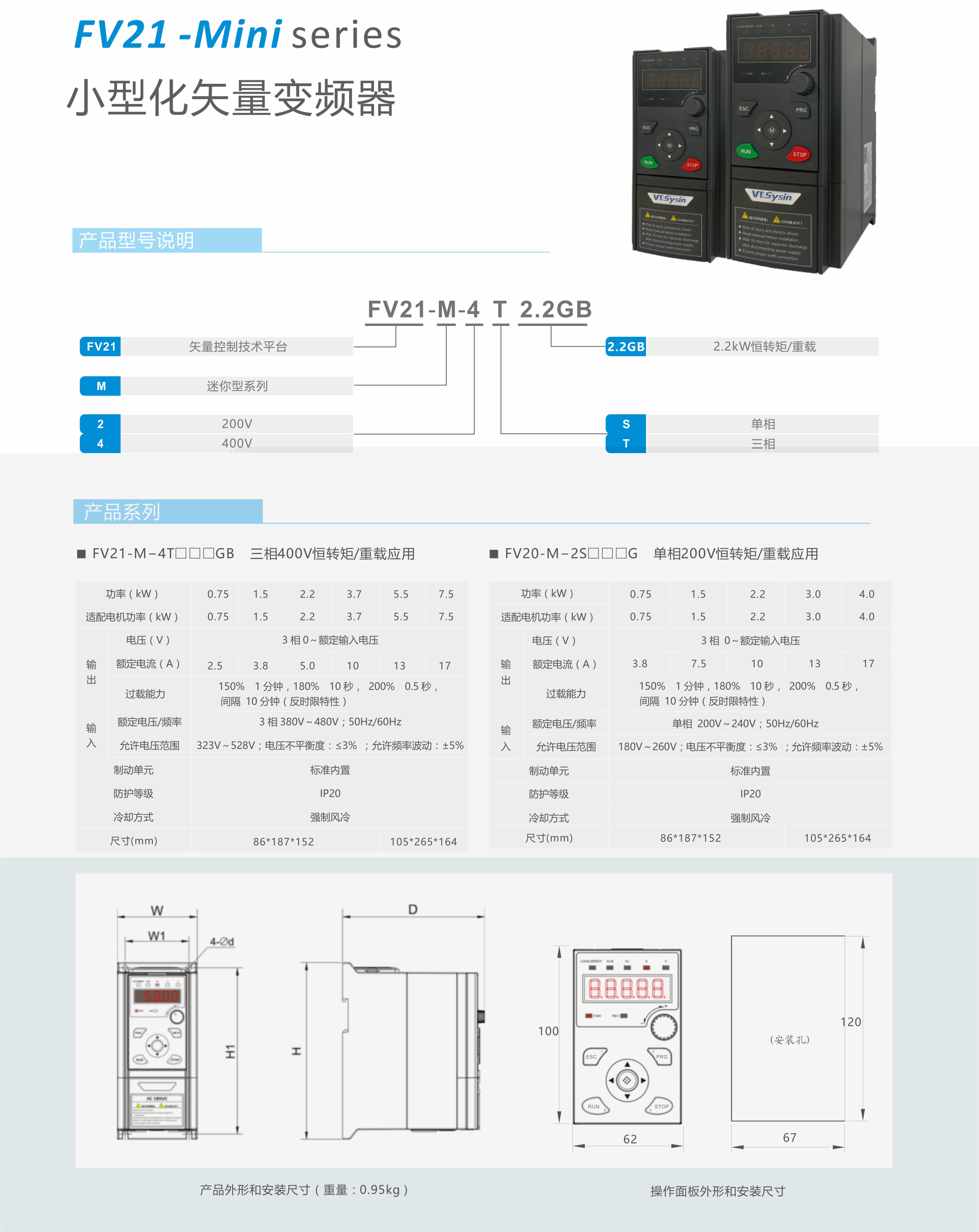 【新品发布】澳金沙门FV21系列小型化矢量变频器产品上市！